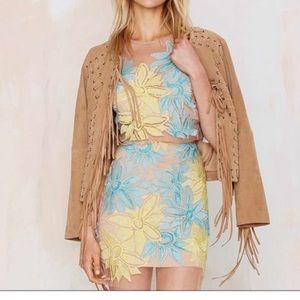 For Love and Lemons X Nasty Gal Skirt AND Top Set